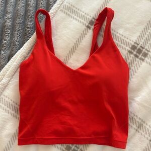 Red Lululemon align tank